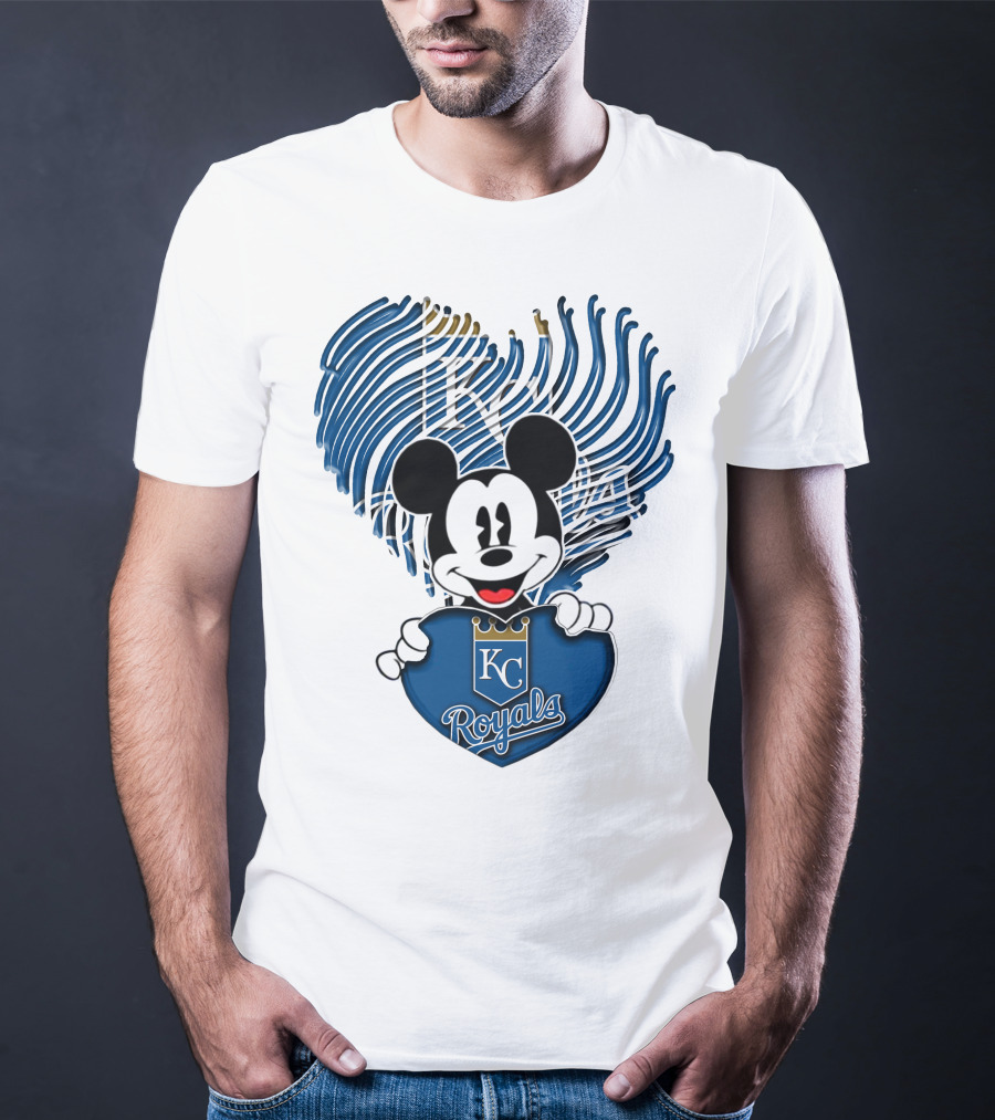 KC Royals Mickey Baseball T-Shirt