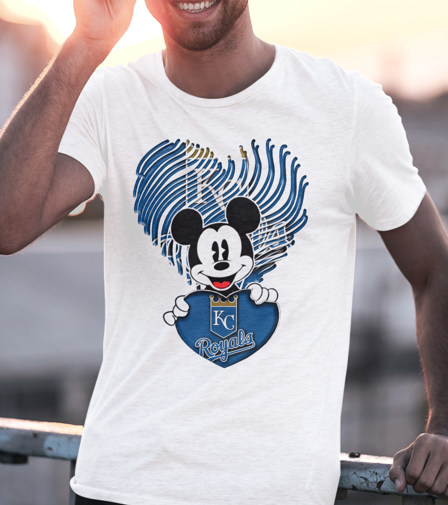 KC Royals Mickey Baseball T-Shirt