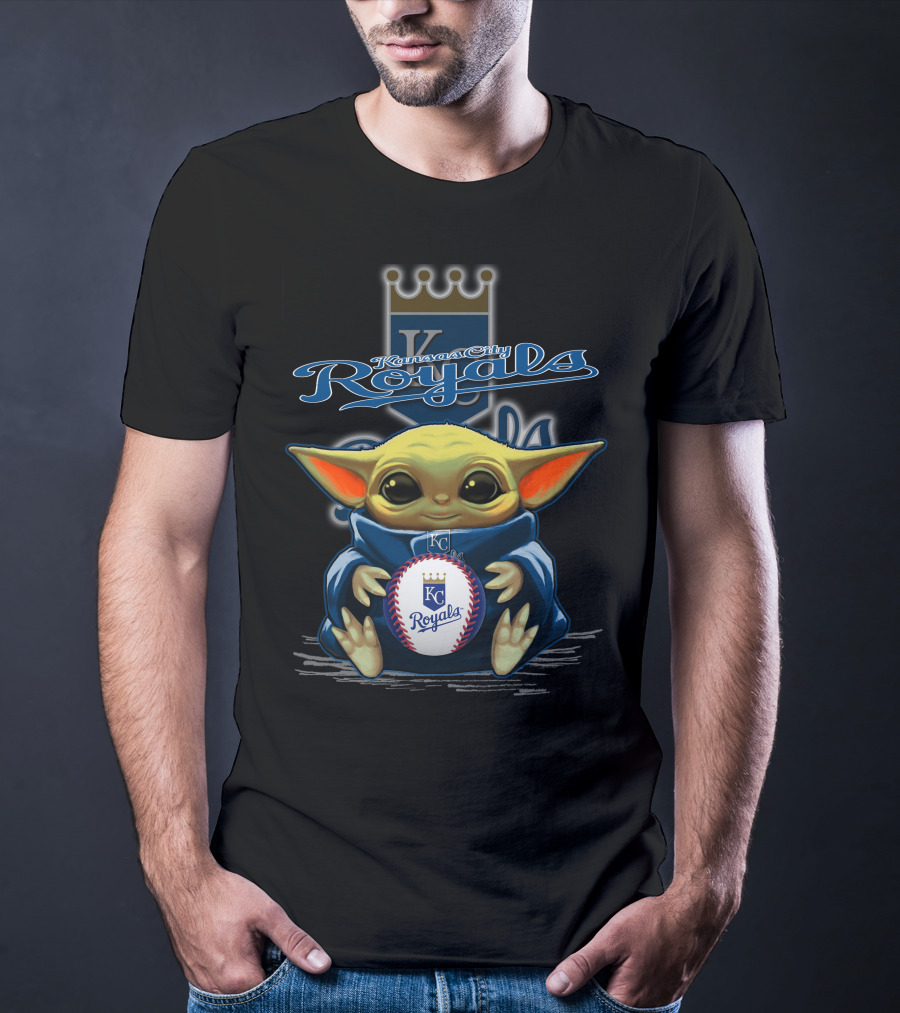 Kansas City Royals Yoda Baseball Fan T-Shirt