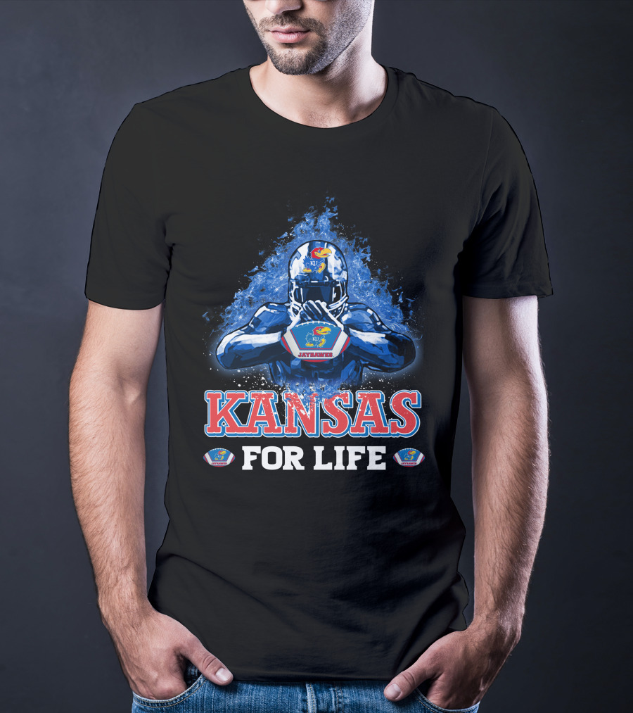 Kansas Jayhawks Football For Life T-Shirt