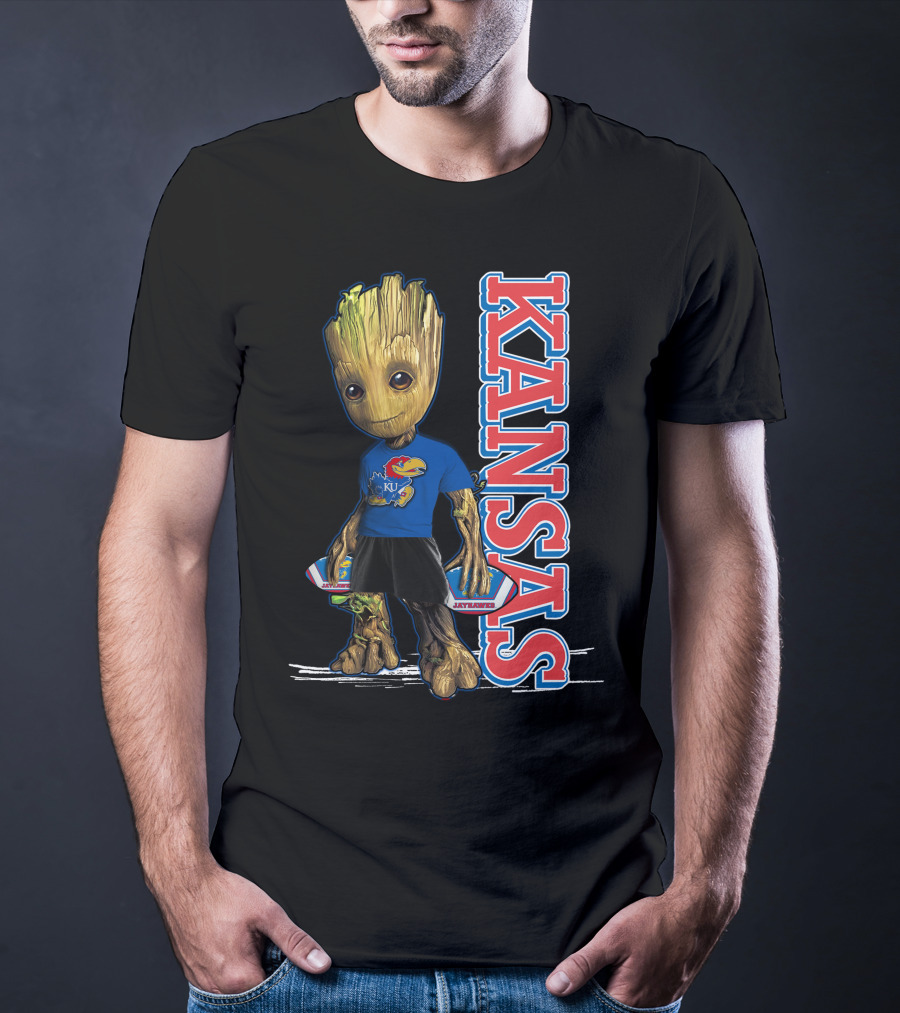 Groot Kansas Jayhawks KU Jayhawk Fan T-Shirt