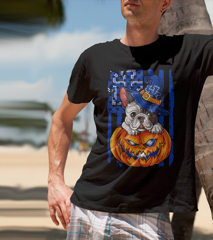 Hlw Bulldog Kentucky Wildcats Halloween Pumpkin Hat T-Shirt