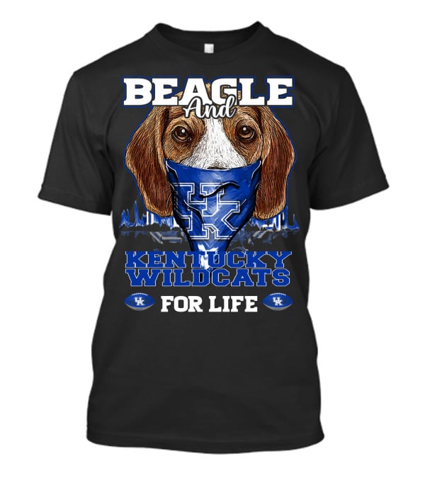Beagle And Kentucky Wildcats For Life T-Shirt