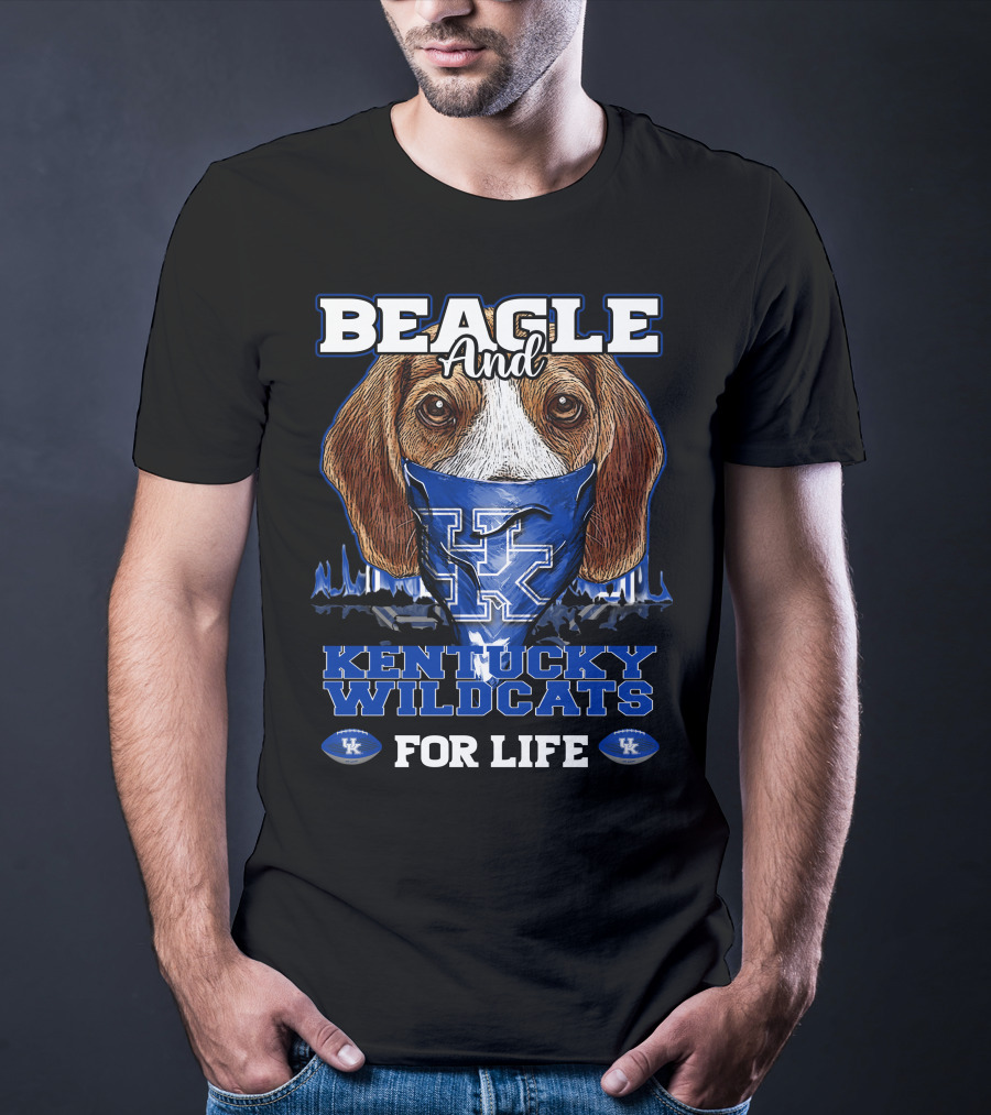 Beagle And Kentucky Wildcats For Life T-Shirt