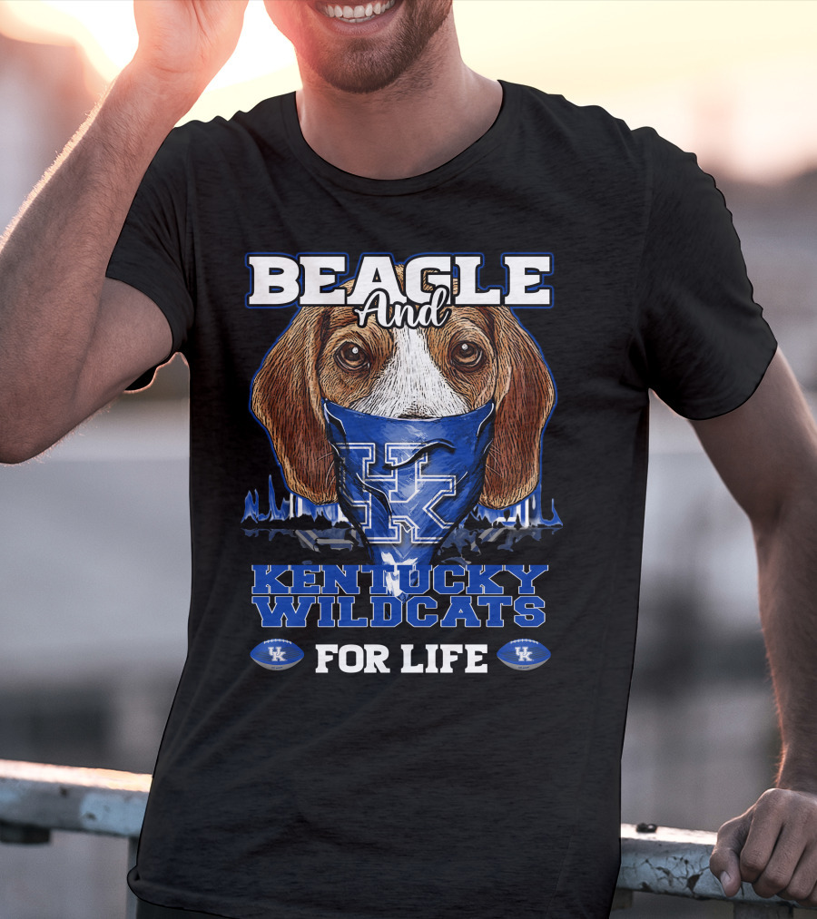 Beagle And Kentucky Wildcats For Life T-Shirt