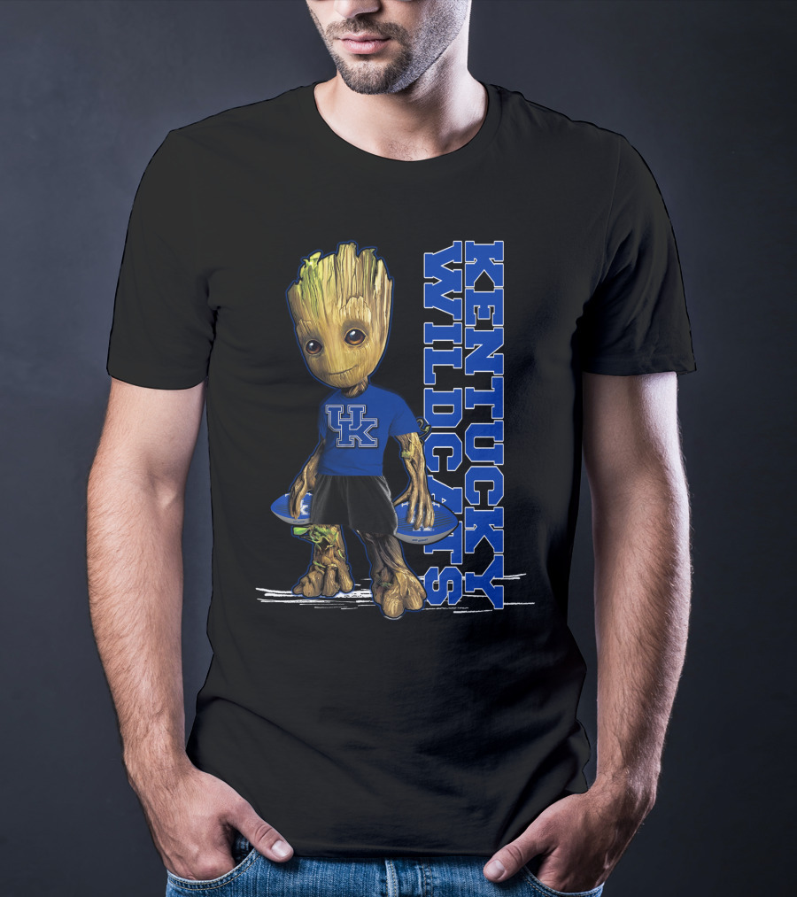 Groot Kentucky Wildcats UK Basketball Crossover T-Shirt