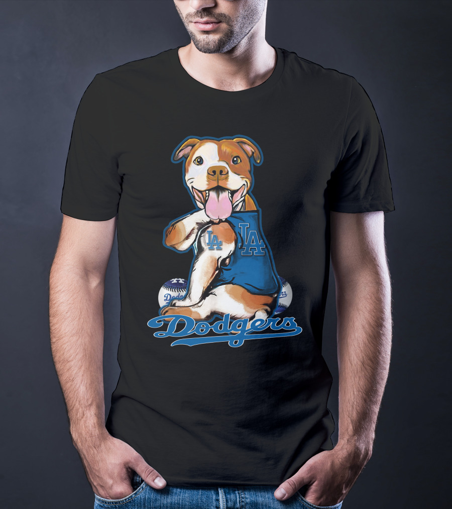 Pittbull LA Dodgers Baseball T-Shirt