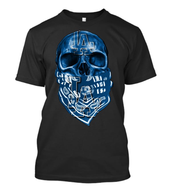 LA Dodgers Skull Bandana T-Shirt