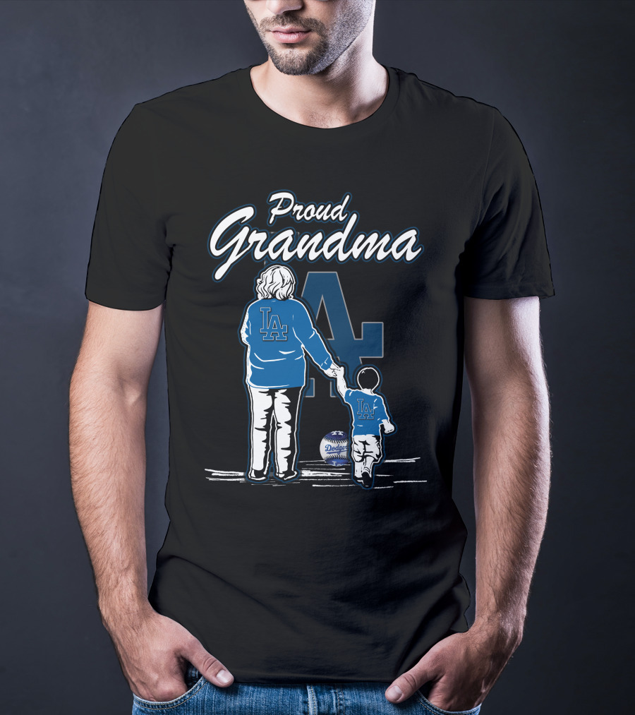 Proud Grandma LA Dodgers Fan With Child Team Spirit T-Shirt