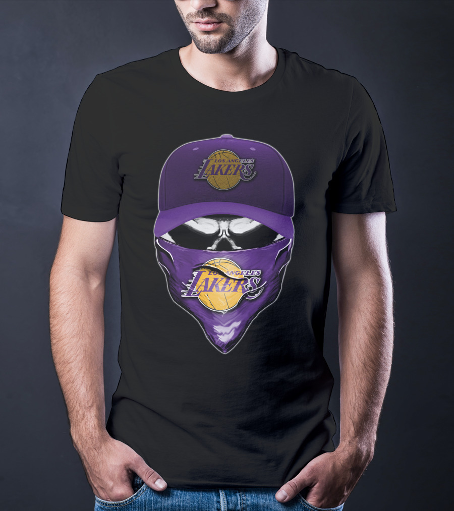 Los Angeles Lakers Skull Cap Bandana T-Shirt