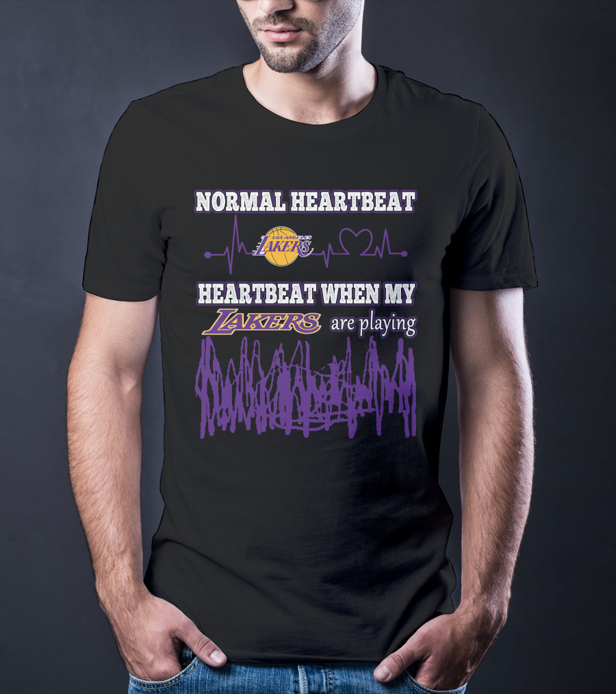 Normal Heartbeat Heartbeat When My Los Angeles Lakers Are Playing T-Shirt