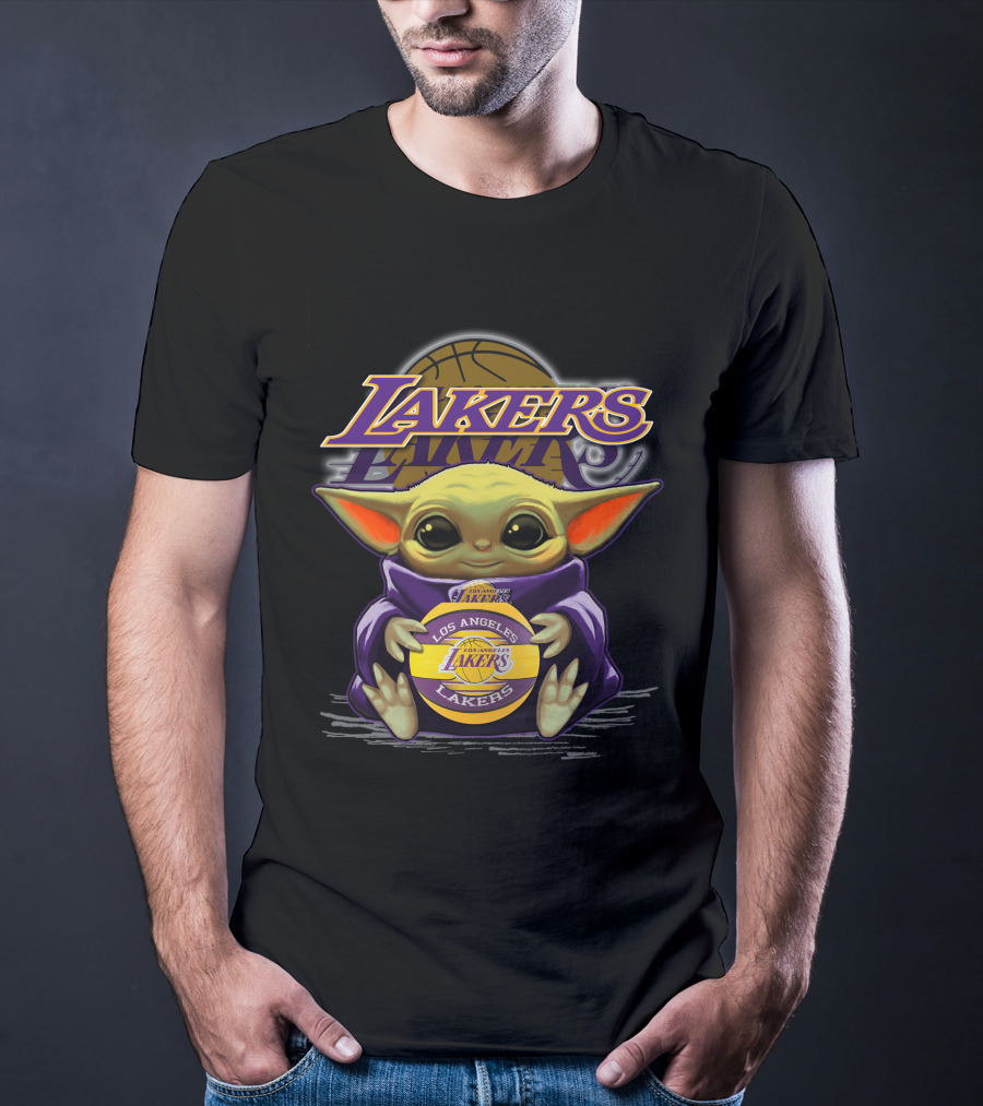 Los Angeles Lakers Yoda Crossover Basketball Fan T-Shirt