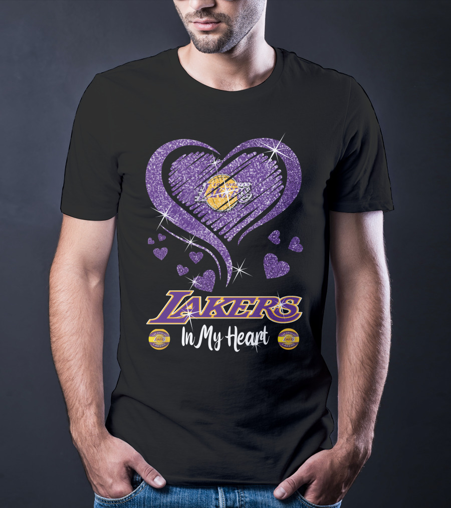 Lakers In My Heart Los Angeles Lakers T-Shirt
