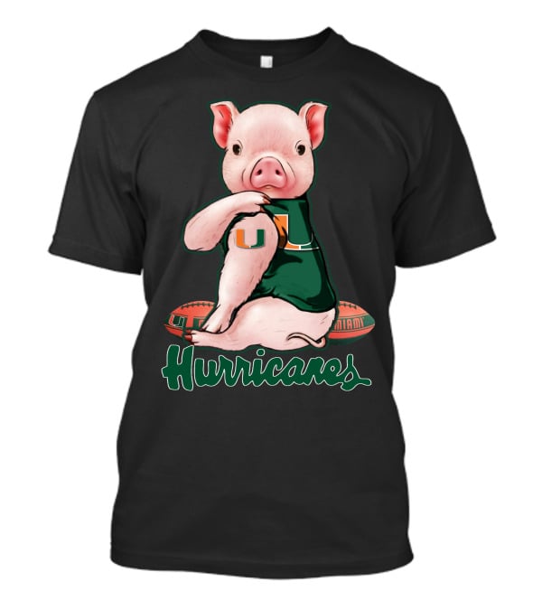 Hurricanes Pig Miami U Football T-Shirt