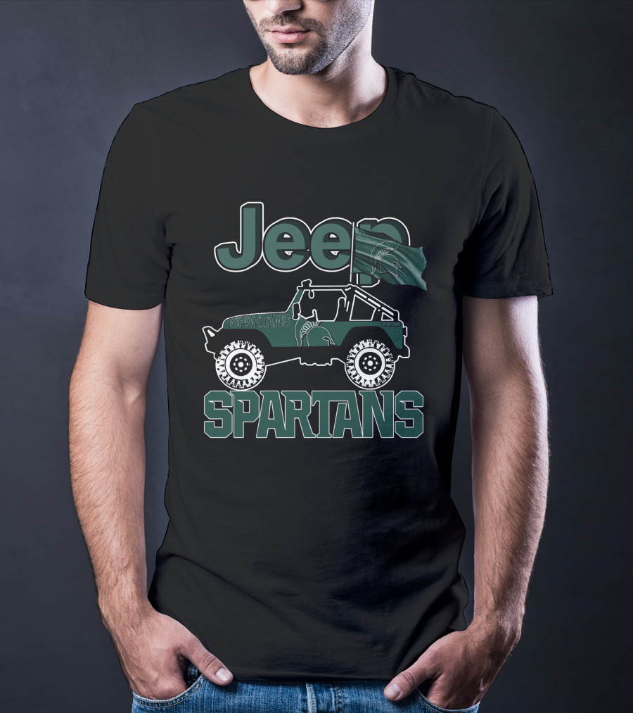 Jeep Michigan State Spartans Off-Road Adventure T-Shirt