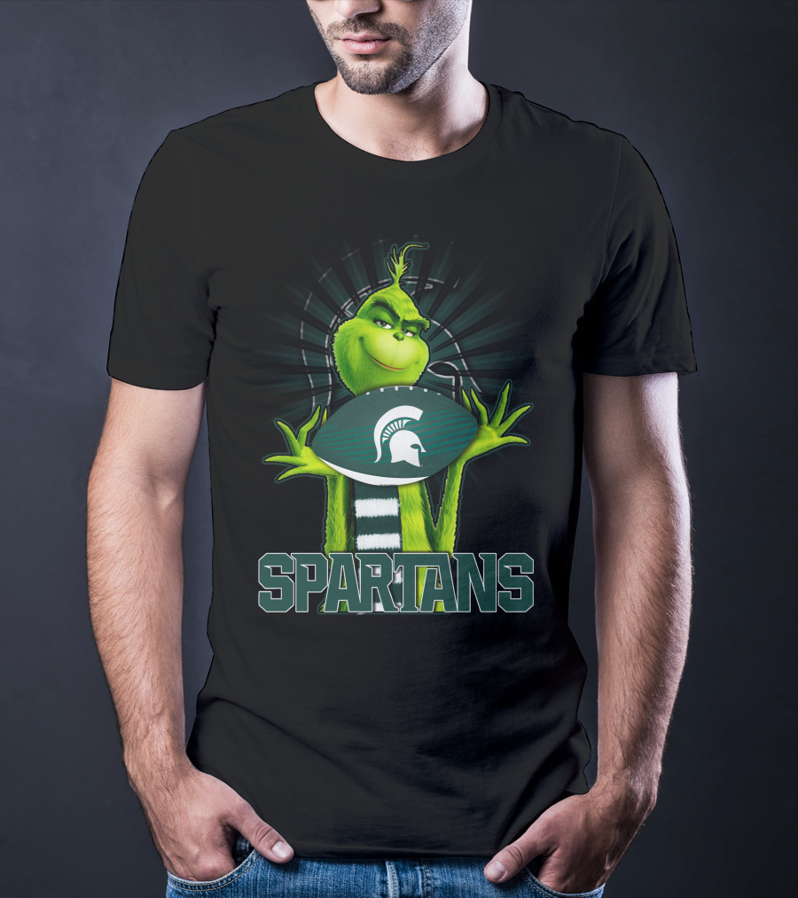 Grinch Spartans Football Michigan State T-Shirt