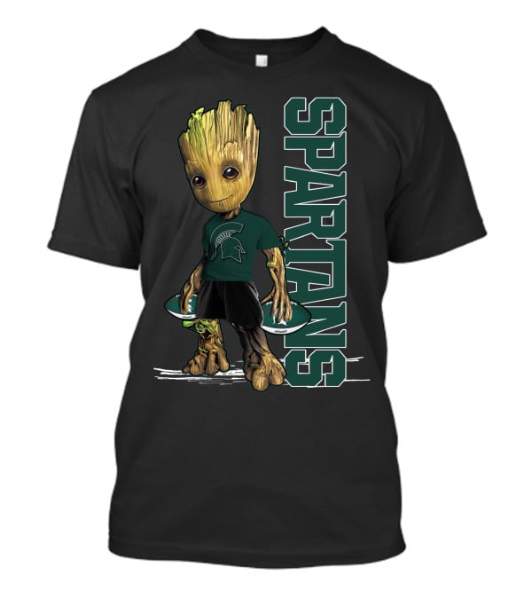 Groot Michigan State Spartans Team Spirit T-Shirt