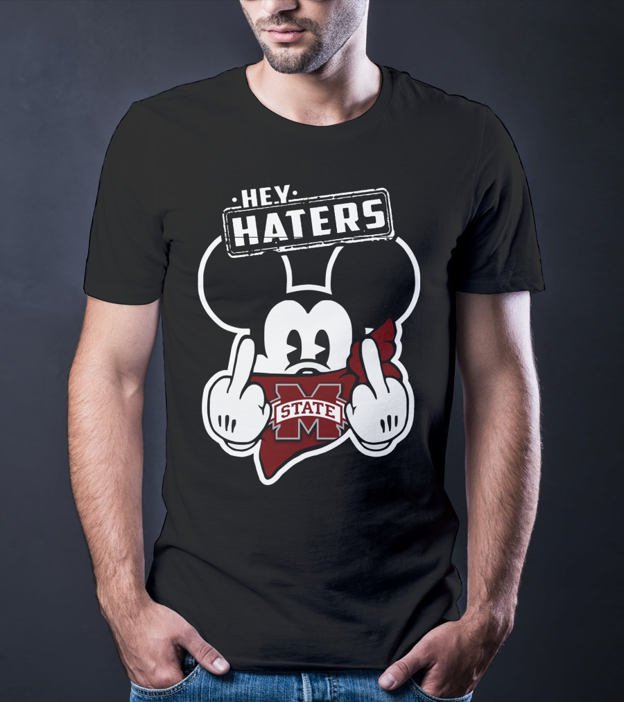 Hey Haters Mick Mississippi State Bulldogs T-Shirt