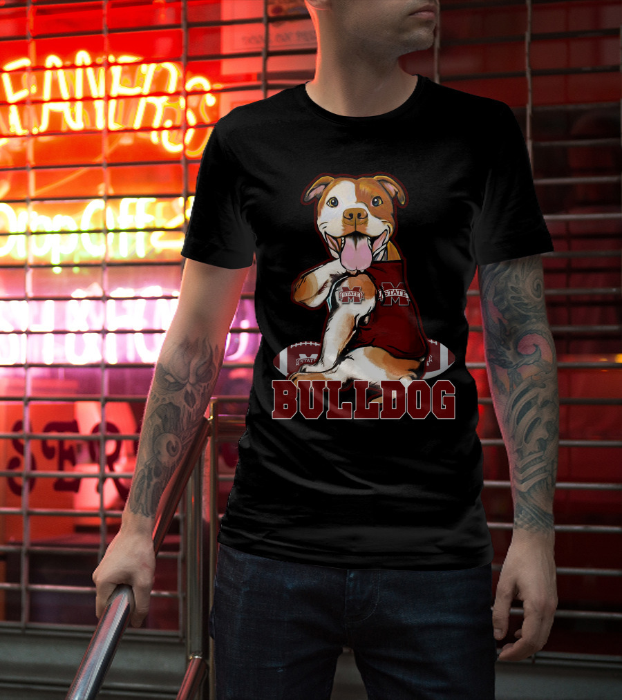 Pittbull Mississippi State Bulldog Football T-Shirt