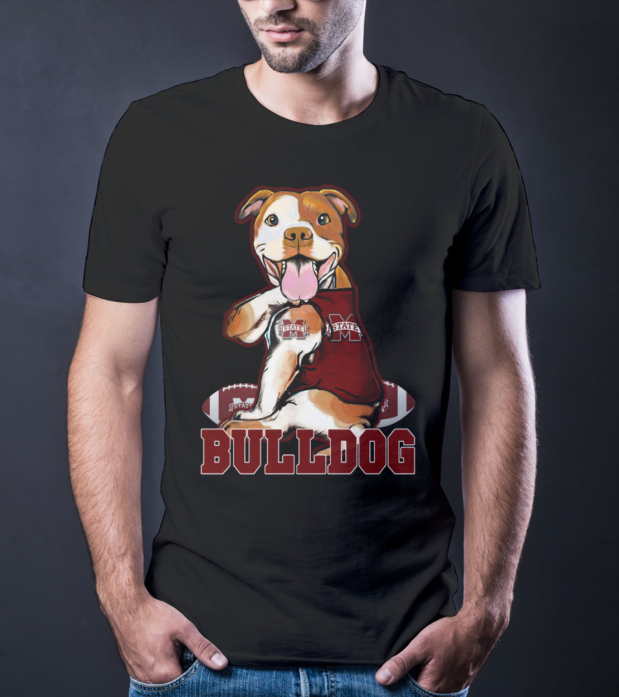 Pittbull Mississippi State Bulldog Football T-Shirt