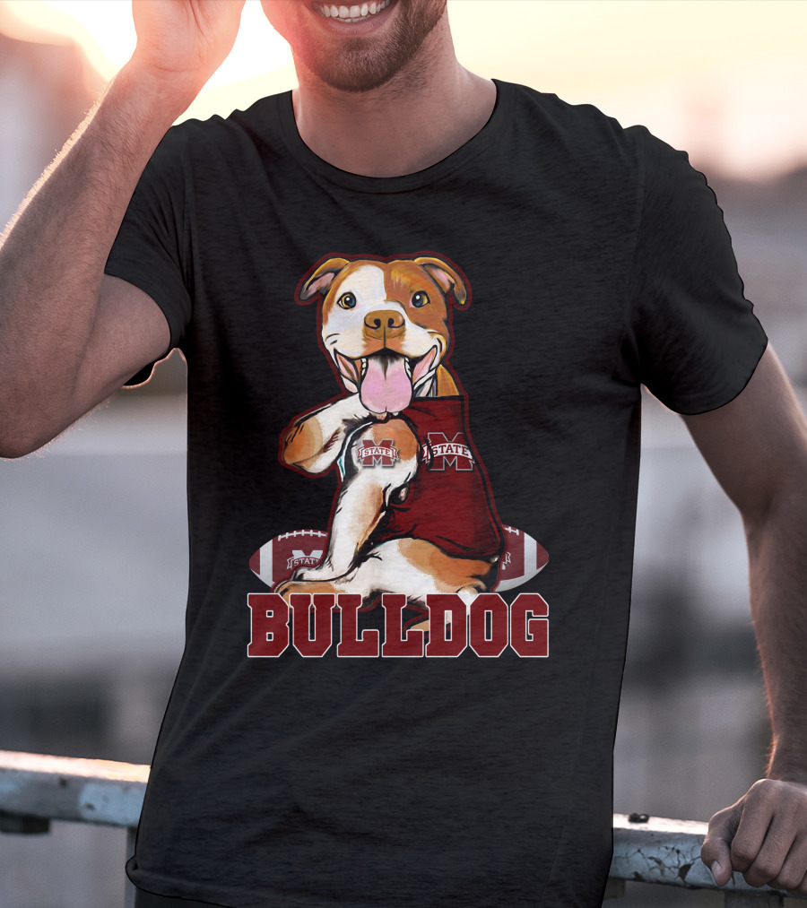 Pittbull Mississippi State Bulldog Football T-Shirt