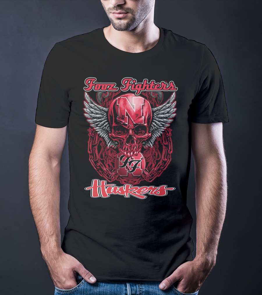 Fooz Fighters N Huskers T-Shirt