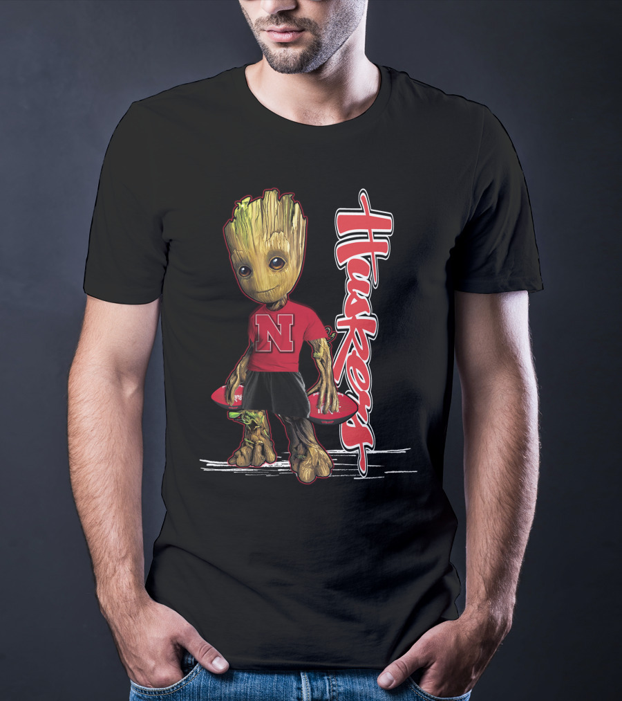 Groot Huskers Nebraska Cornhuskers N T-Shirt