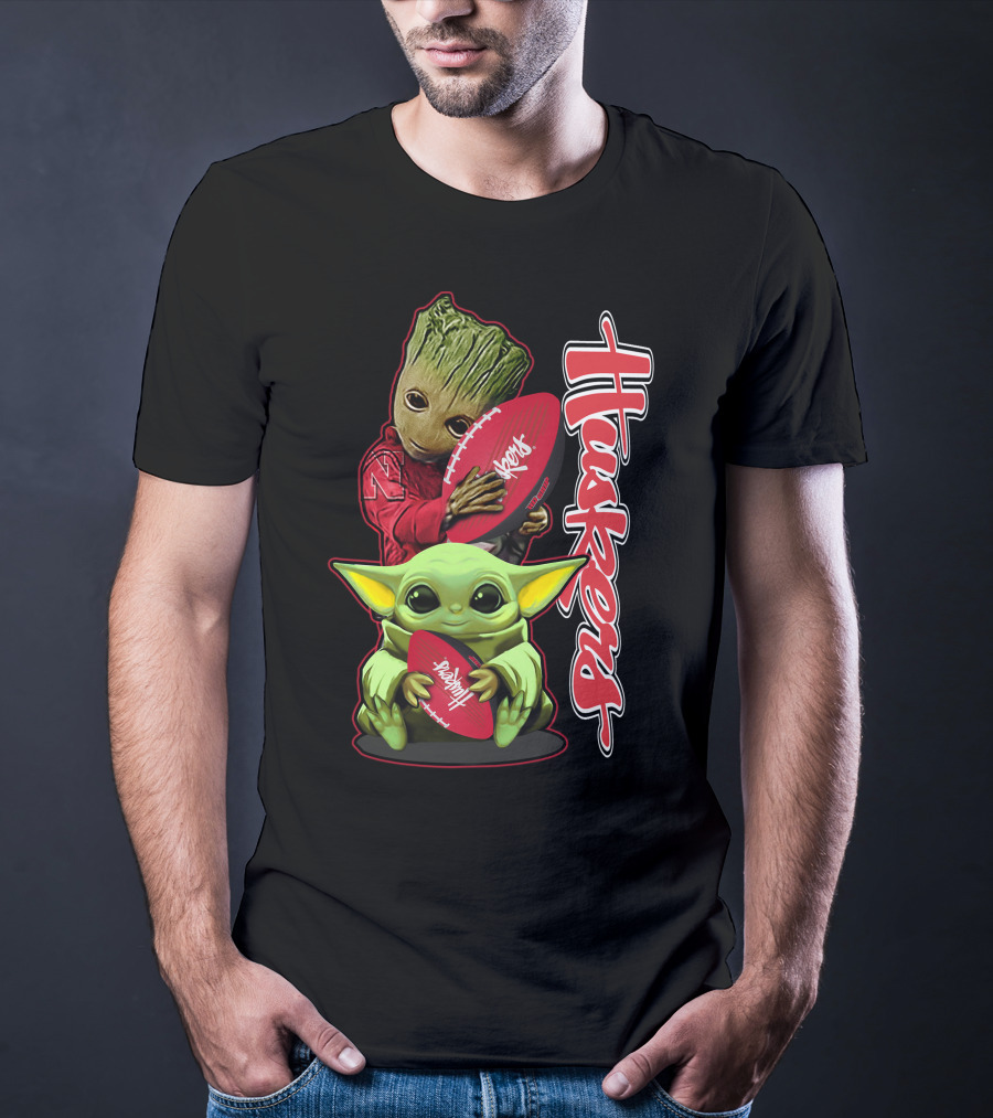 Grzd Nebraska Cornhuskers Huskers Football Baby Alien Tree Creature T-Shirt