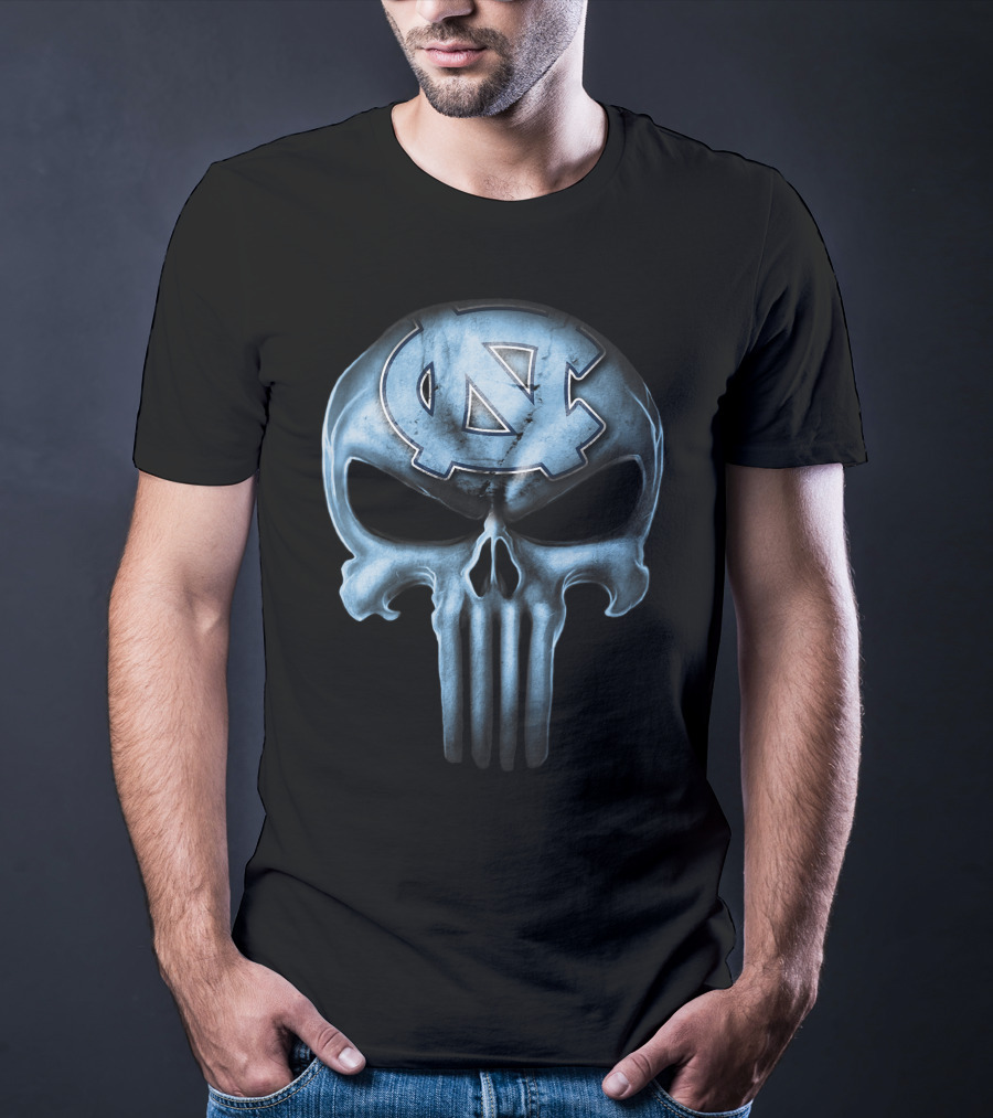 Skull Logo North Carolina Tar Heels T-Shirt