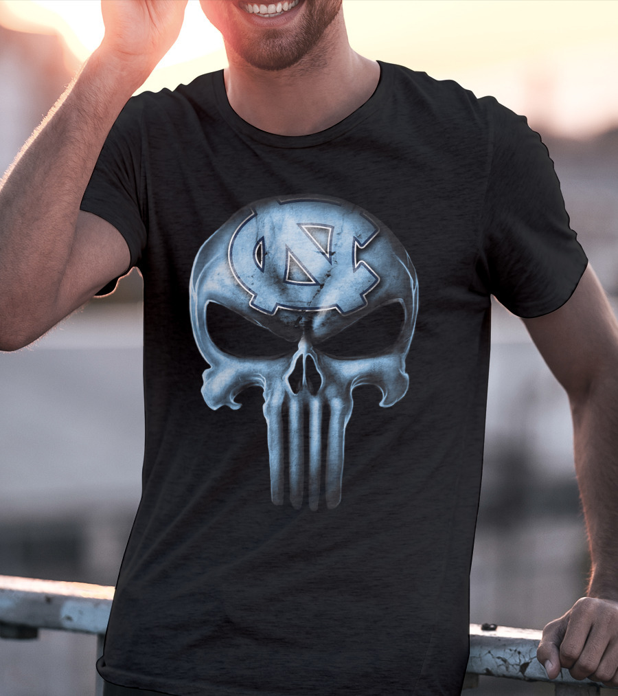 Skull Logo North Carolina Tar Heels T-Shirt
