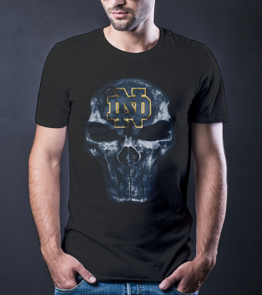 Notre Dame Fighting Irish ND Skull Emblem T-Shirt