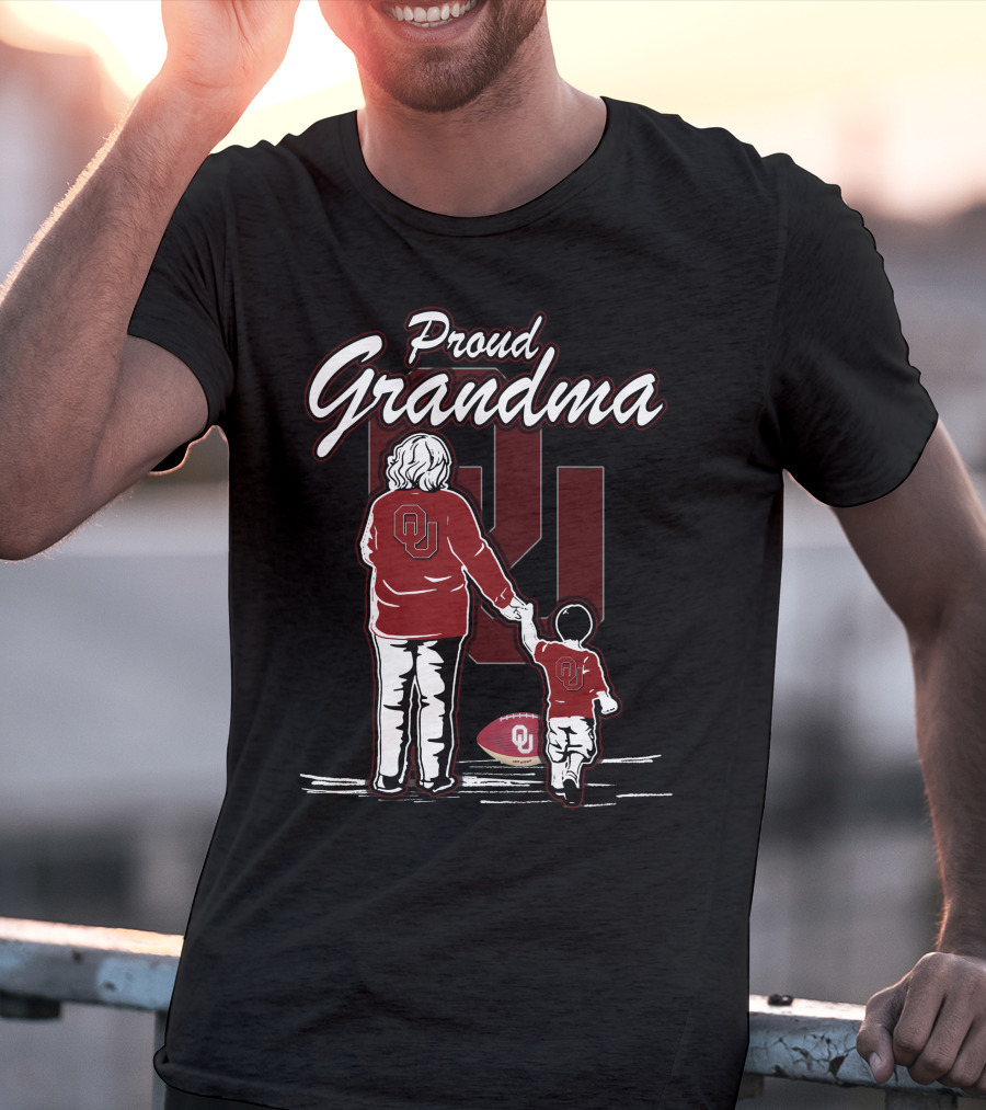 Proud Grandma Oklahoma Sooners OU Football Family T-Shirt