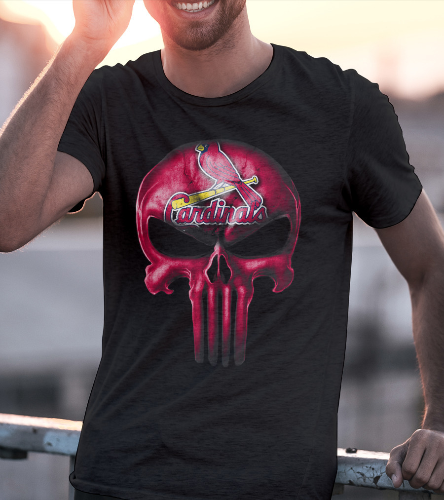 Skull St. Louis Cardinals Cardinals Bird T-Shirt