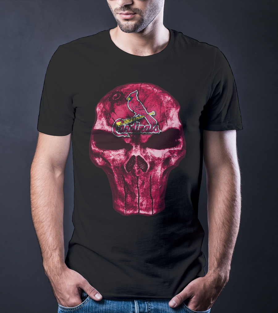 Skull St. Louis Cardinals Punisher T-Shirt