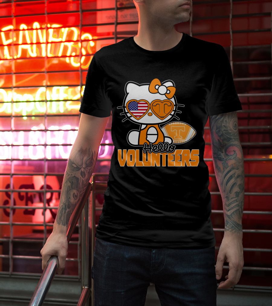 Hello Kitty Tennessee Volunteers Football USA T-Shirt