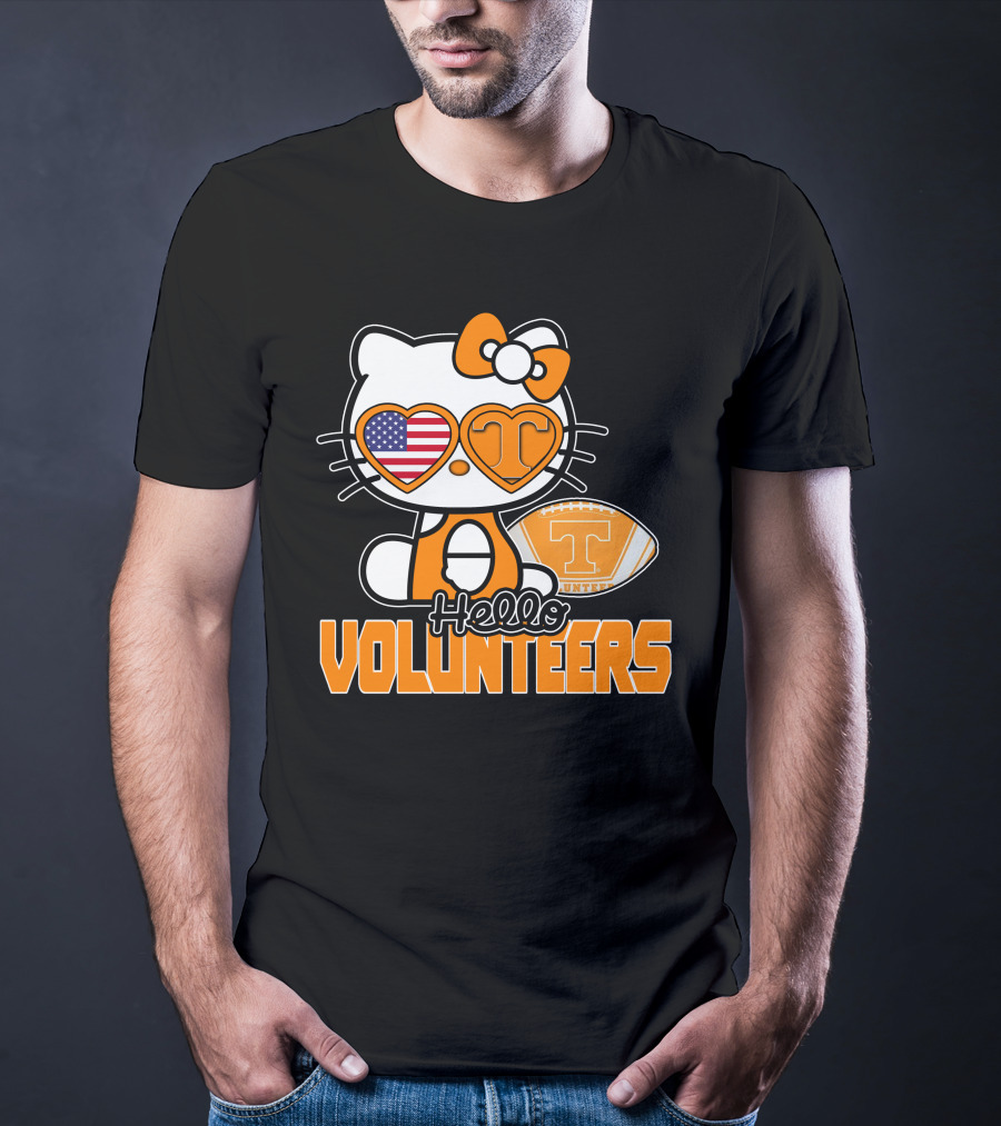 Hello Kitty Tennessee Volunteers Football USA T-Shirt