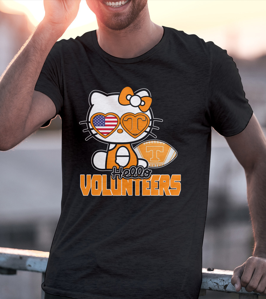 Hello Kitty Tennessee Volunteers Football USA T-Shirt