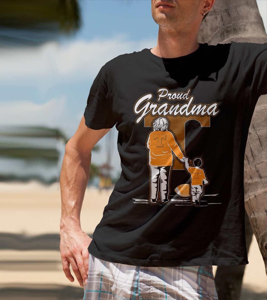 Proud Grandma Tennessee Volunteers Football T-Shirt