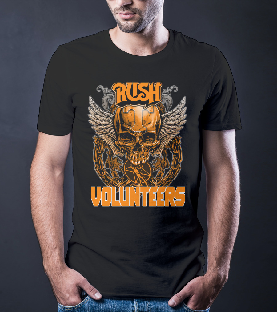 Rush Tennessee Volunteers Skull Wings T-Shirt