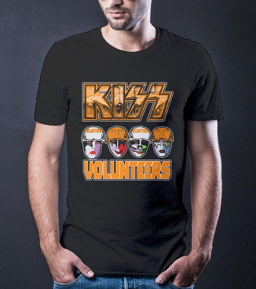 Kiss Tennessee Volunteers Football Face Paint Fans T-Shirt
