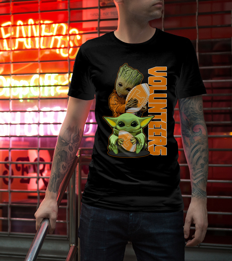 Grzd Volunteers Football Baby Alien Tree Character T-Shirt