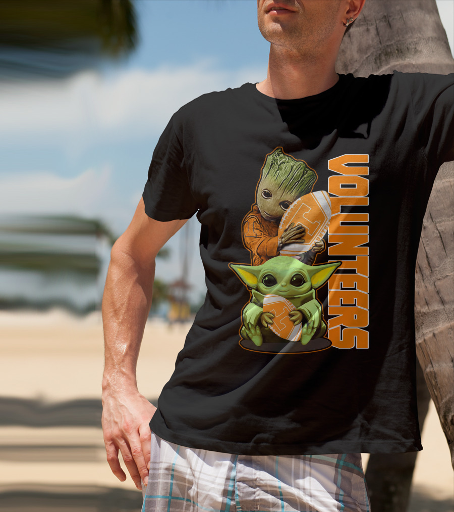 Grzd Volunteers Football Baby Alien Tree Character T-Shirt