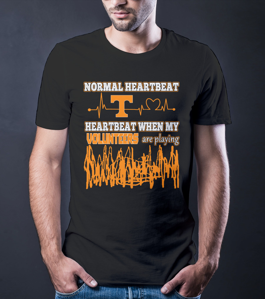 Normal Heartbeat Heartbeat When My Volunteers Are Playing T-Shirt