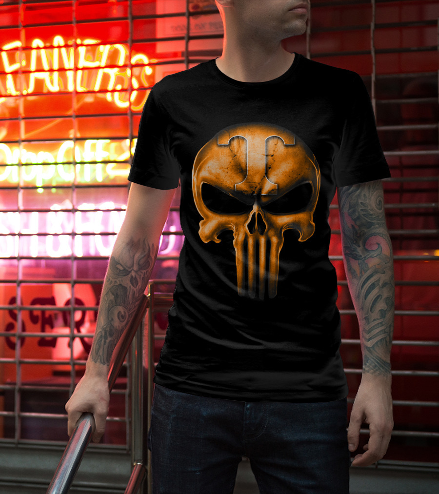 Skull T Logo Tennessee Volunteers T-Shirt