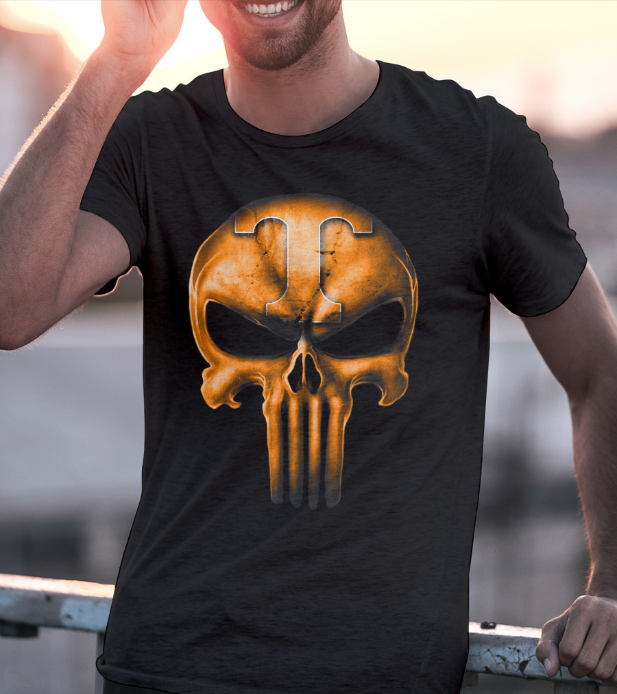 Skull T Logo Tennessee Volunteers T-Shirt