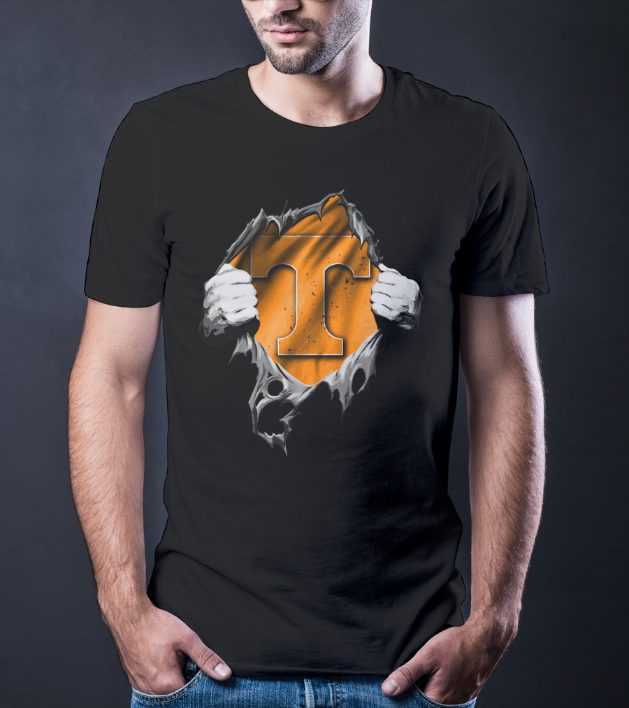 Torn Tennessee Volunteers Power T T-Shirt