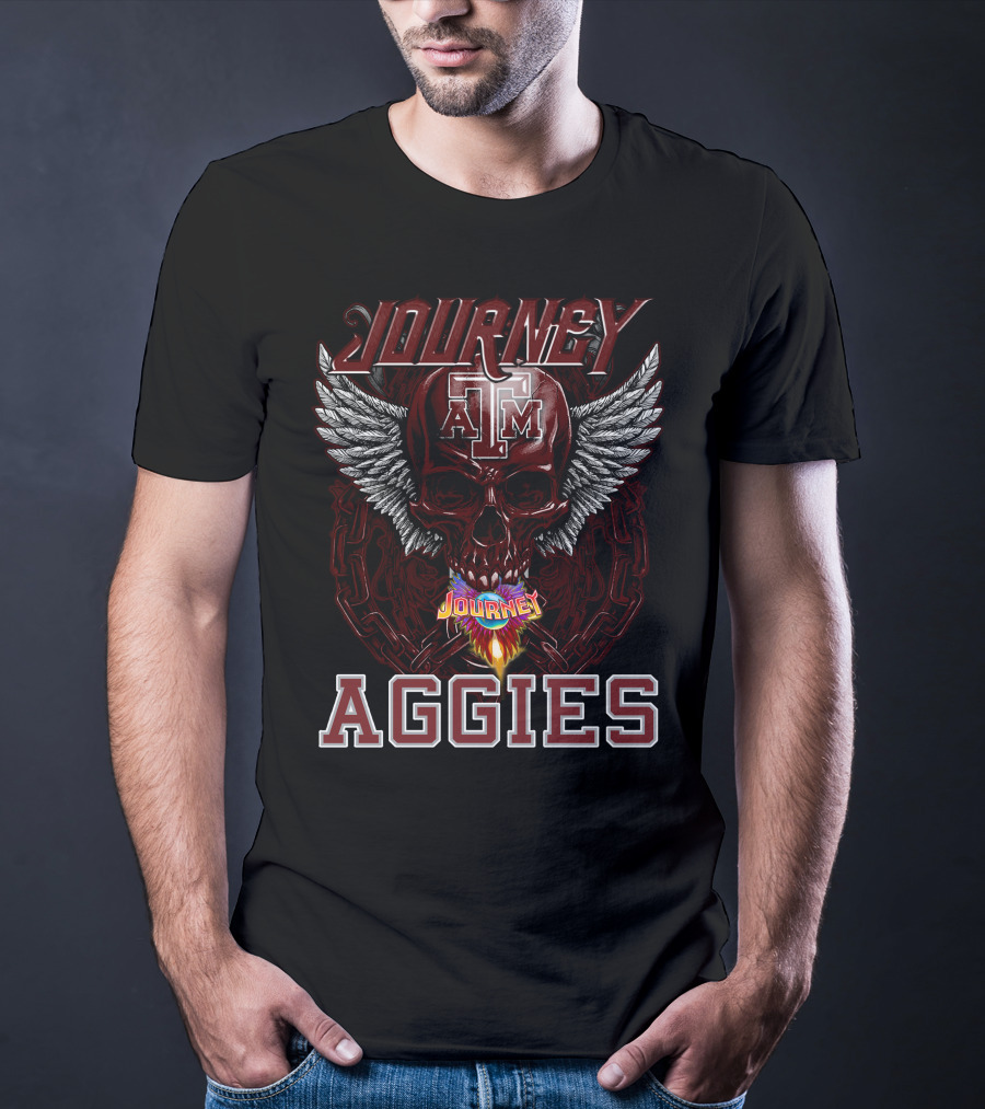 Journey Texas A&M Aggies Skull Wings T-Shirt