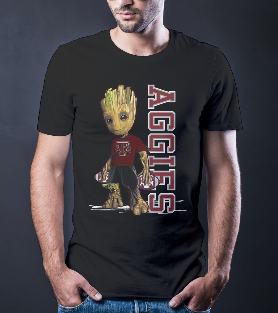 Groot Texas A&M Aggies Football Fan T-Shirt