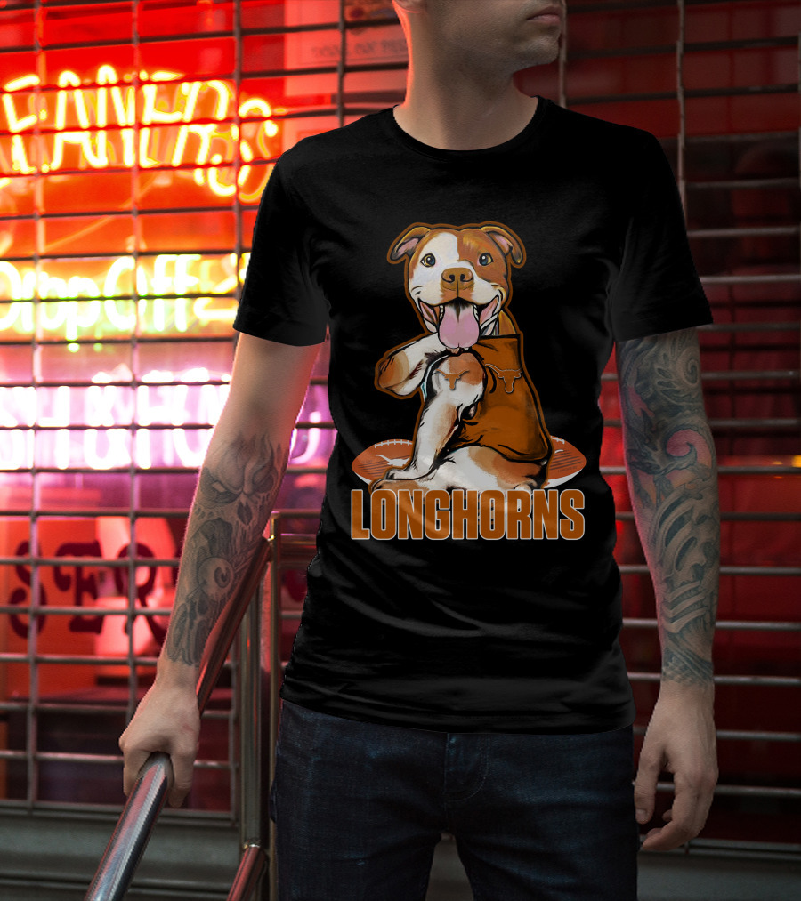 Longhorns Football Pitbull Texas Longhorns T-Shirt