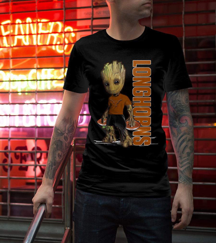 Groot Longhorns Texas Fan Mashup T-Shirt